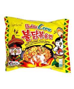 Hot chicken flavor ramen corn