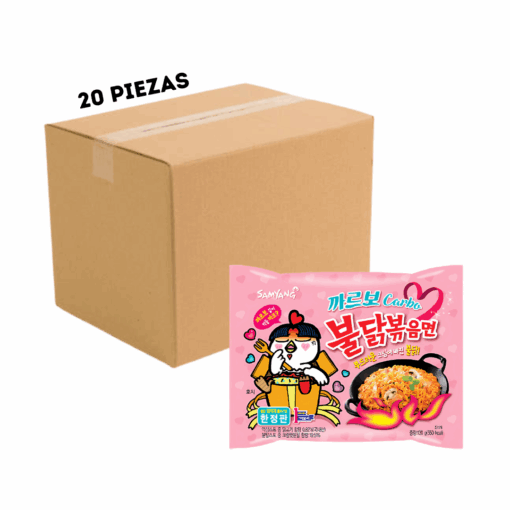 까르보 불닭 Buldak Carbonara 130g Caja 20 pzas