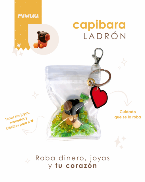 Llavero de Capibara Ladrón - Imagen 2