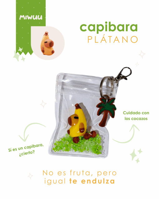 LLavero de Capibara Plátano - Imagen 2